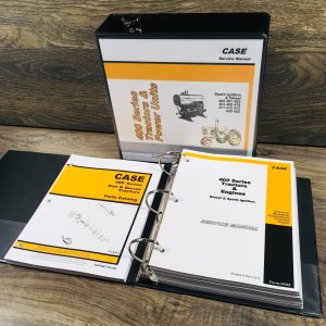 Case 400 Series Tractor Service Manual Parts Catalog Repair Set Workshop Book