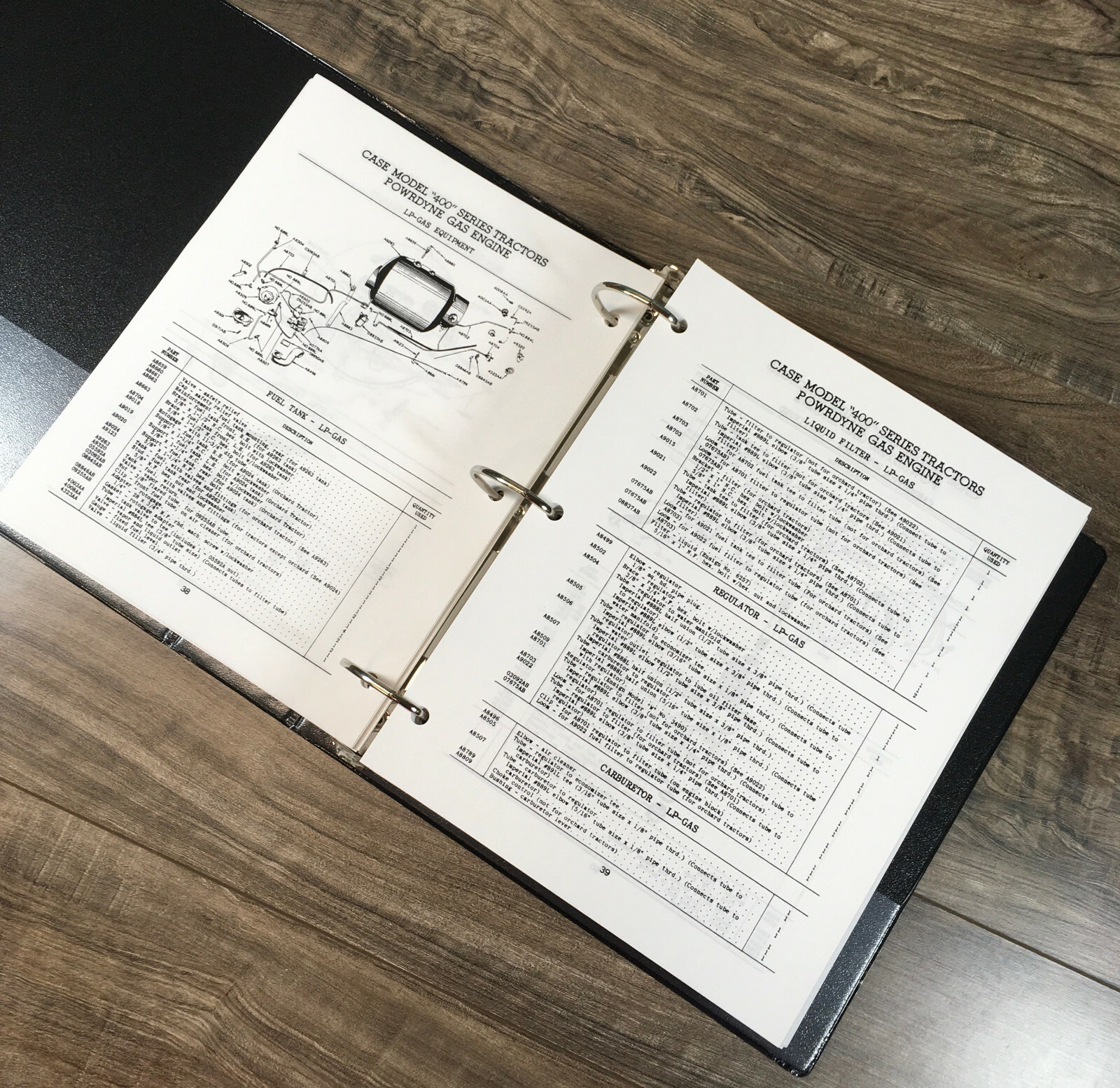 Case 413 420 425 Tractor Service Manual Parts Catalog Set Repair Workshop Book - Image 10