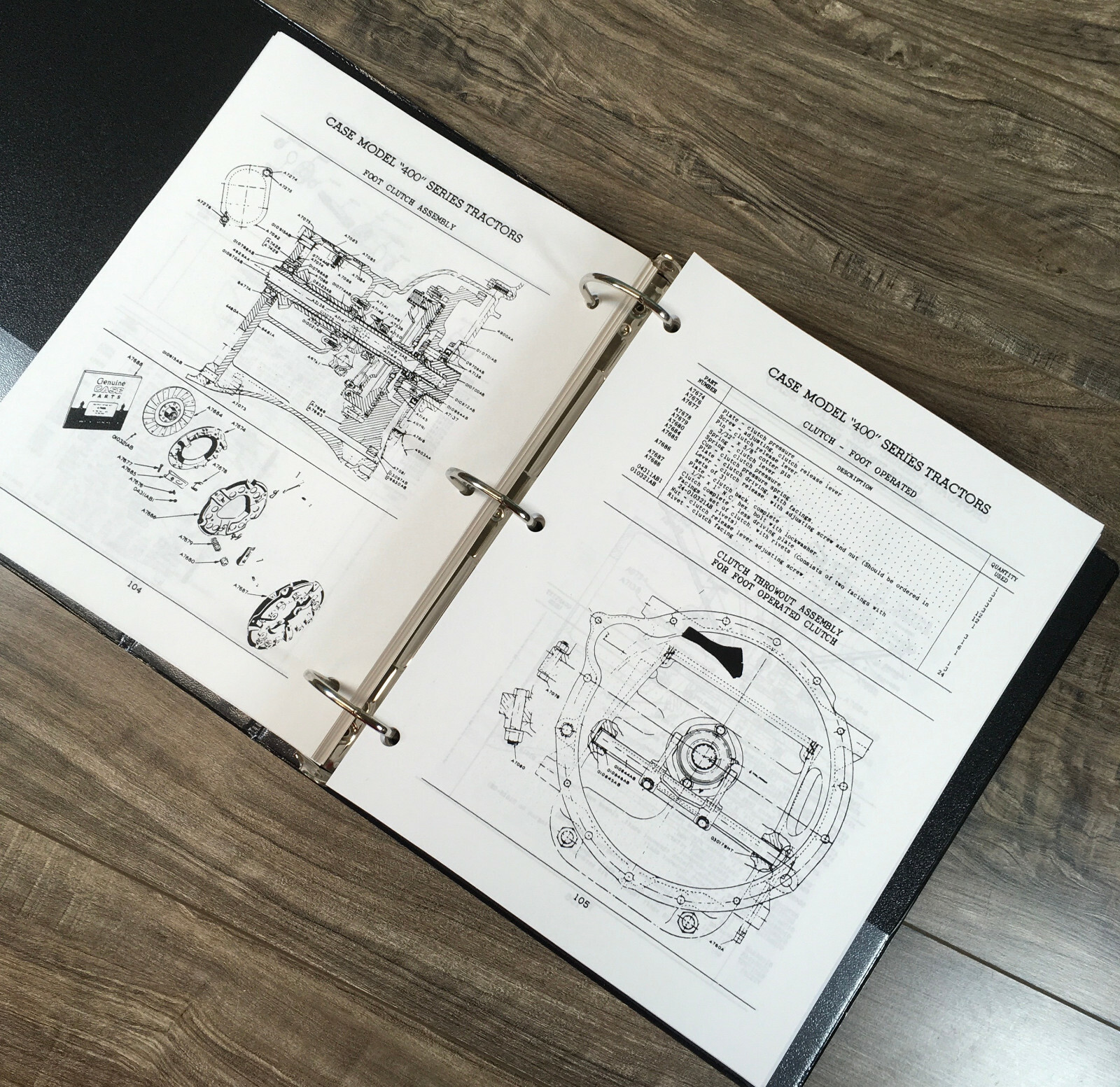 Case 413 420 425 Tractor Service Manual Parts Catalog Set Repair Workshop Book - Image 12