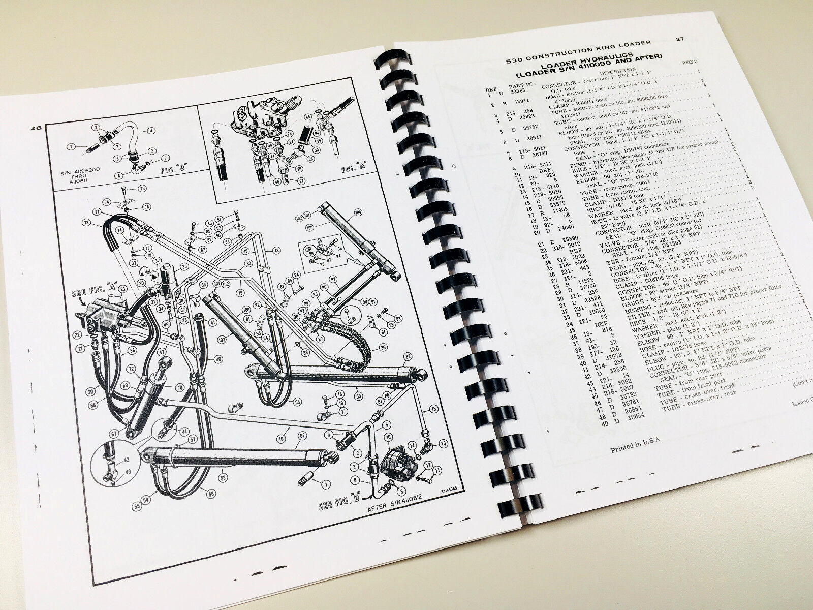 Case 530Ck Tractor Loader Backhoe Service Parts Operators Manual Catalog Oh Set - Image 12