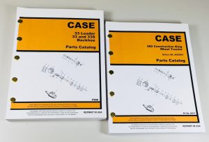 Case 580Ck Tractor Loader Backhoe Manual Parts Catalog Set