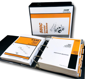 Case 580C Ck Loader Backhoe Service Parts Manuals Repair Shop Tractor In Binder