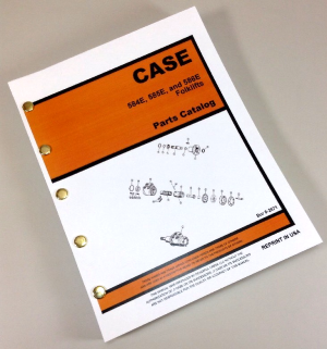 Case 584E 585E 586E Forklifts Fork Lift Parts Manual Catalog Exploded Views Book