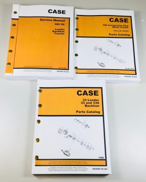 Case 580Ck Tractor Loader Backhoe Service Parts Manuals Repair Shop Tractor Ck