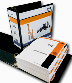Case 580K Phase Iii 3 Loader Backhoe Service Manual Repair Shop Technical Book