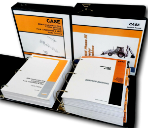 Case 580K Phase Iii 3 Loader Backhoe Service Shop Manual Parts Catalog Set Book