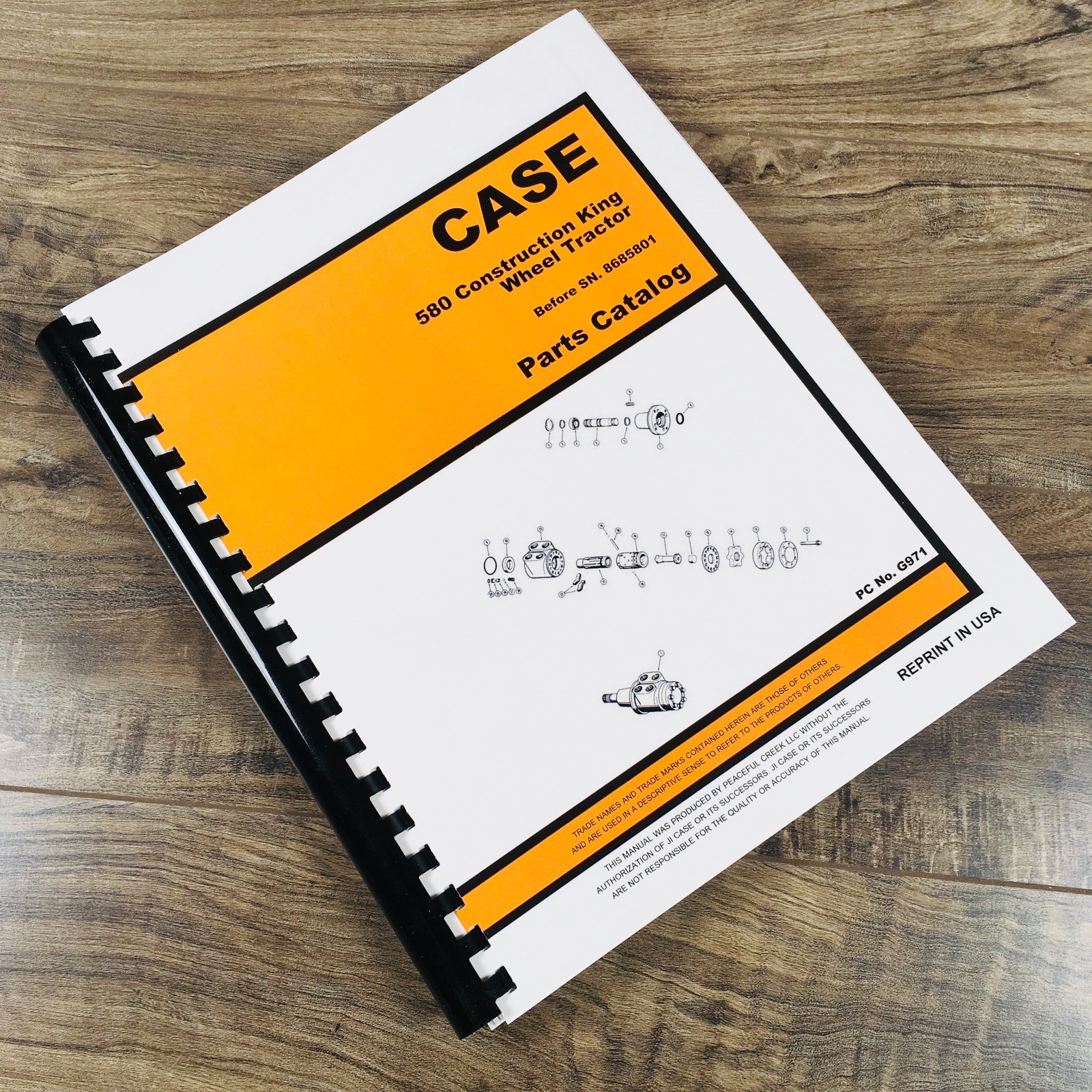 Case 580Ck 580 Ck Tractor For Loader Backhoe Parts Manual Catalog
