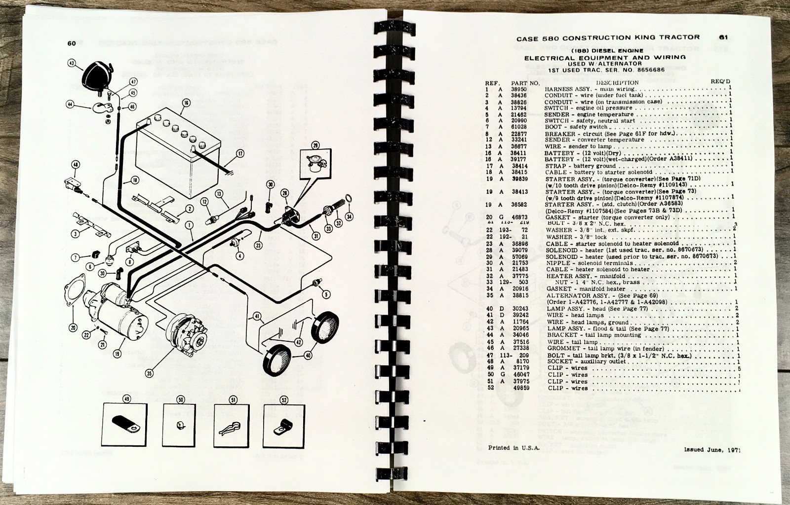 Case 580Ck 580 Ck Tractor For Loader Backhoe Parts Manual Catalog - Image 10