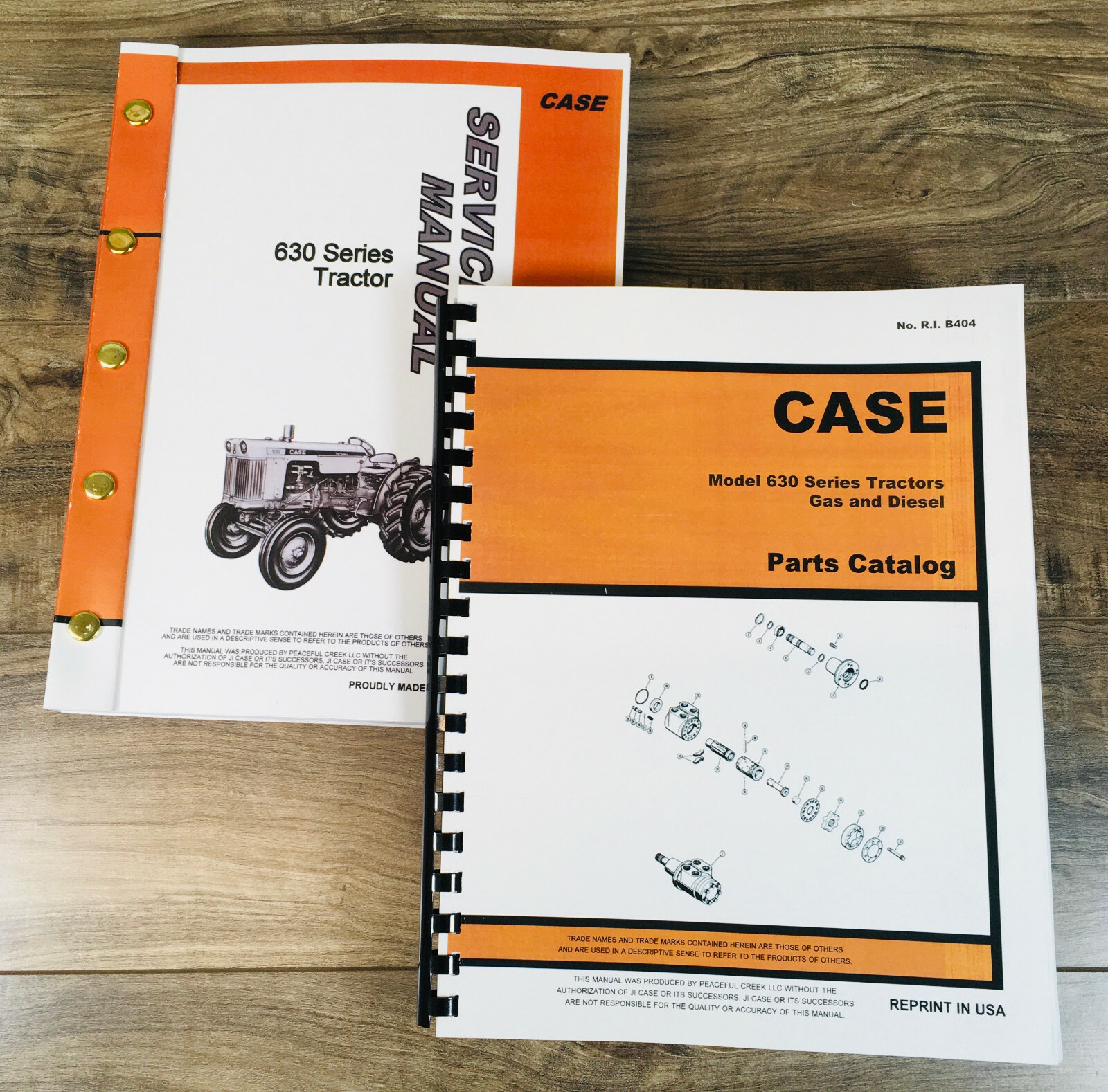 Case 630 631 632 640 641 Tractor Service Manual Parts Catalog Repair Shop Set