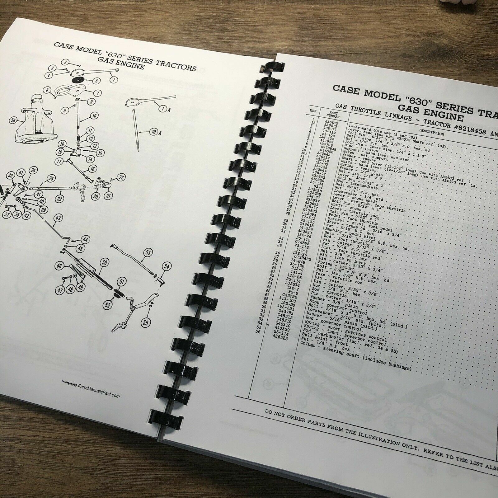 Case 630 631 632 640 641 Tractor Service Manual Parts Catalog Repair Shop Set - Image 11