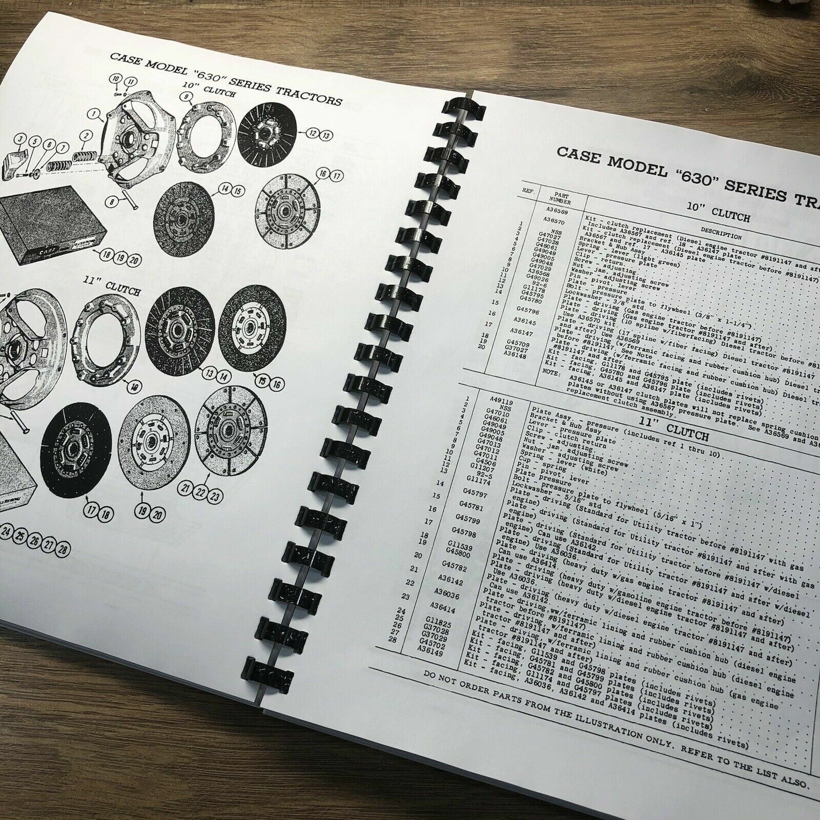 Case 630 631 632 640 641 Tractor Service Manual Parts Catalog Repair Shop Set - Image 12