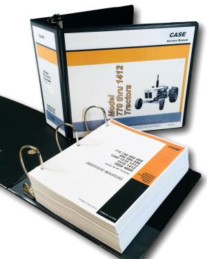 Case 770 Thru 1412 Tractors Under Hp 90 Service Manual Tractor Shop Book Binder