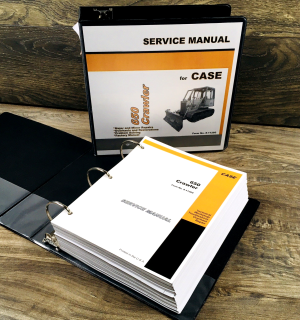 Case 650 Crawler Bull Dozer Service Technical Manual Repair Shop Book Binder