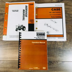 Case 730 731 732 733 734 Tractor Service Parts Operators Manual Prior To 8253500