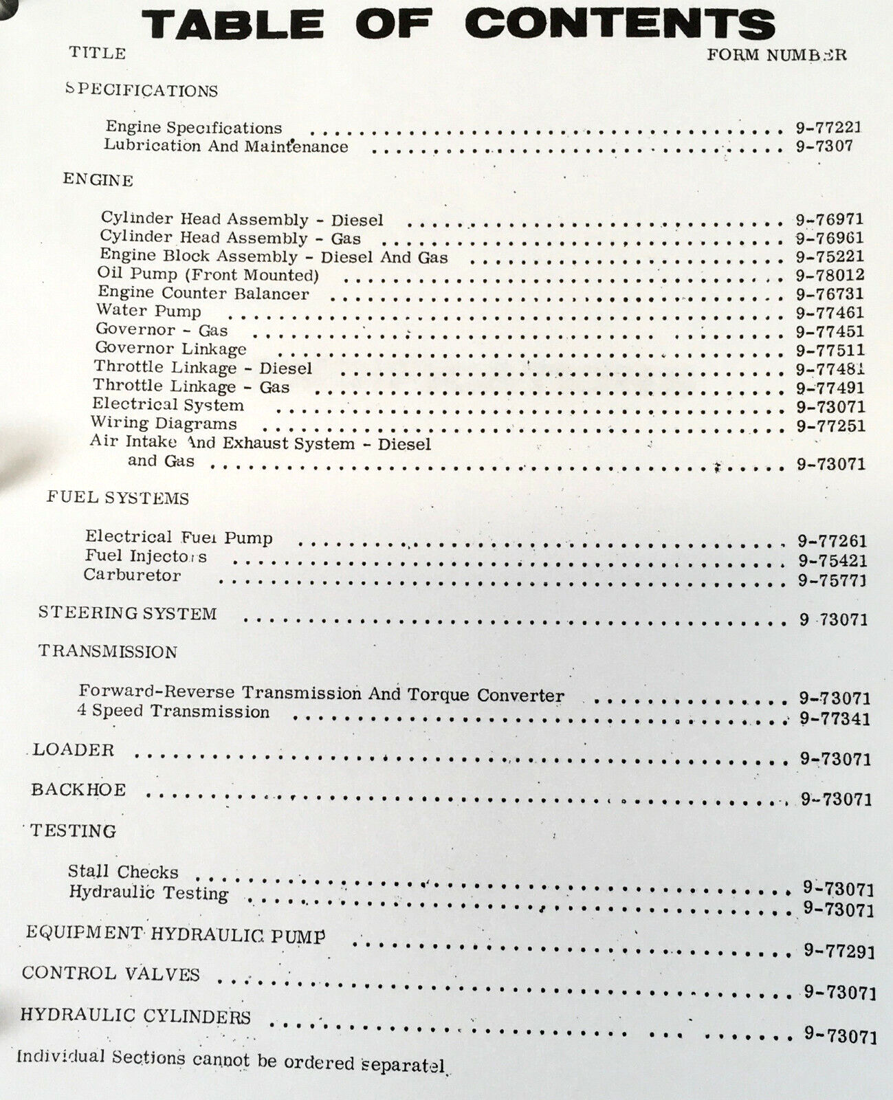 Case 680 Ck Tractor Loader Backhoe Service Manual Parts Set 9101501-9102281 - Image 3