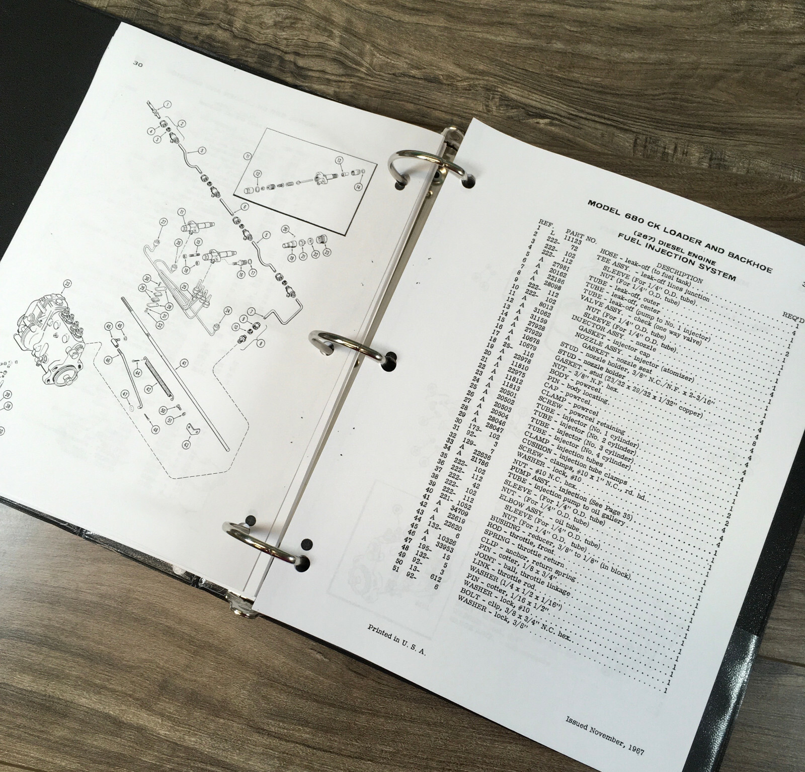 Case 680 Ck Tractor Loader Backhoe Service Manual Parts Set 9101501-9102281 - Image 9