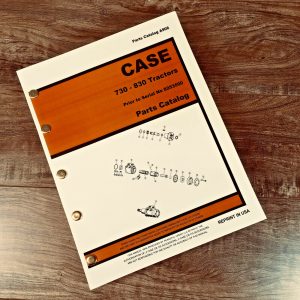 Case 730 830 Series 740 840 Tractor Parts Manual S/N Prior To 8253500 Schematics