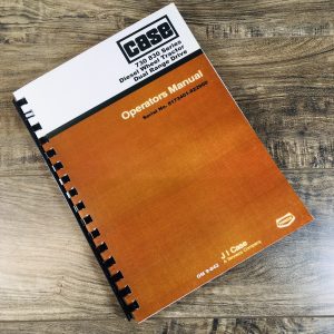 Case 830 831 832 833 Wheel Tractor Dual Range Drive Operators Manual Sn 8173401-
