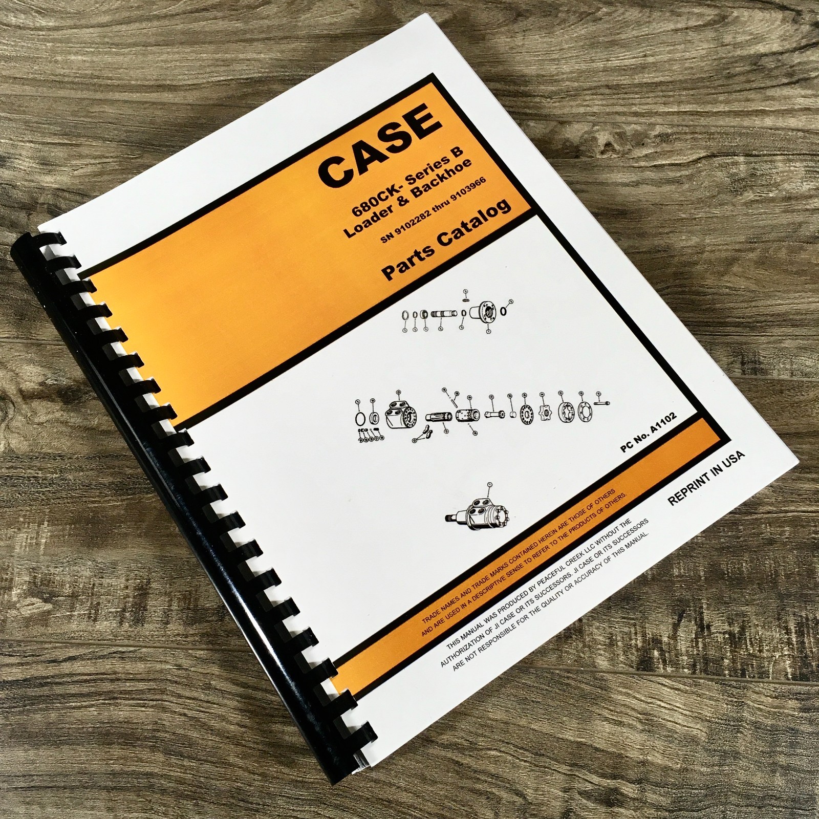 Case 680B 680Ck B Construction King Loader Backhoe Parts Manual Catalog