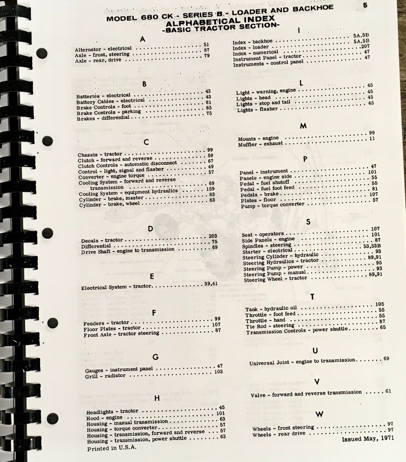 Case 680B 680Ck B Construction King Loader Backhoe Parts Manual Catalog - Image 4