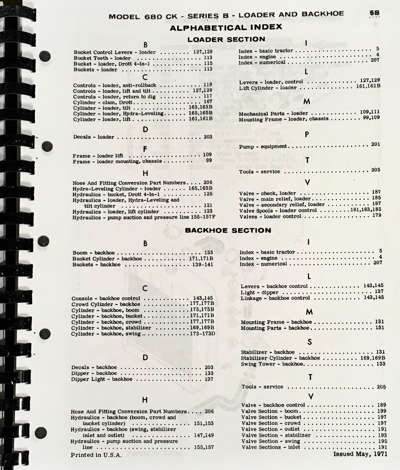 Case 680B 680Ck B Construction King Loader Backhoe Parts Manual Catalog - Image 5
