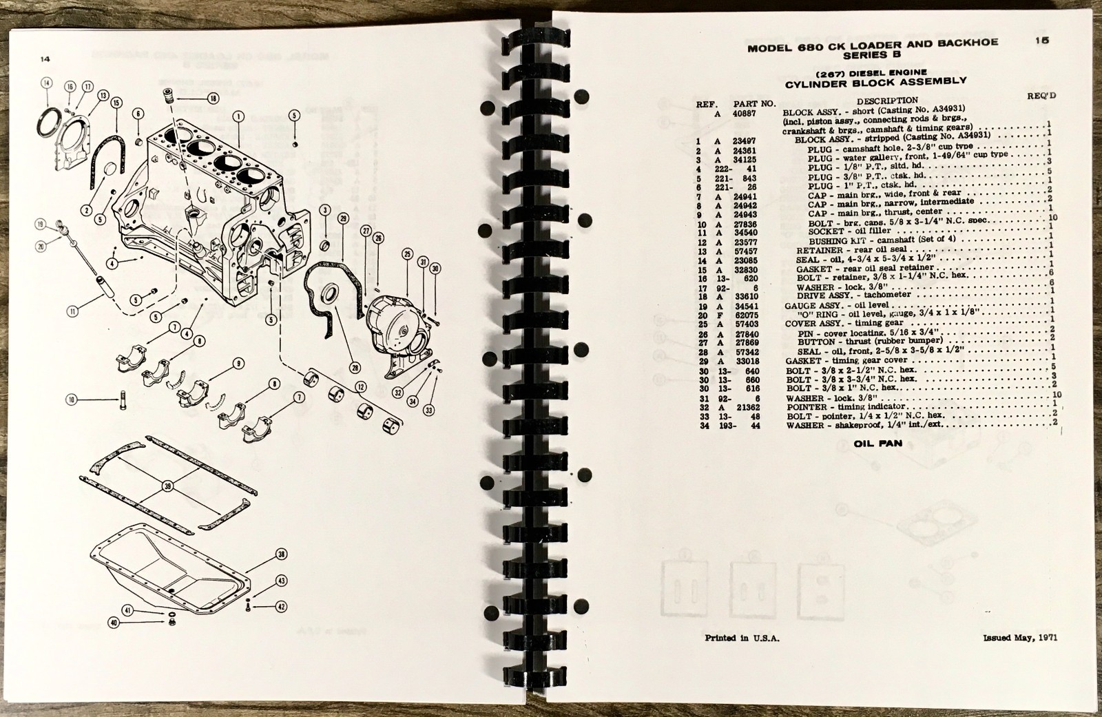 Case 680B 680Ck B Construction King Loader Backhoe Parts Manual Catalog - Image 7
