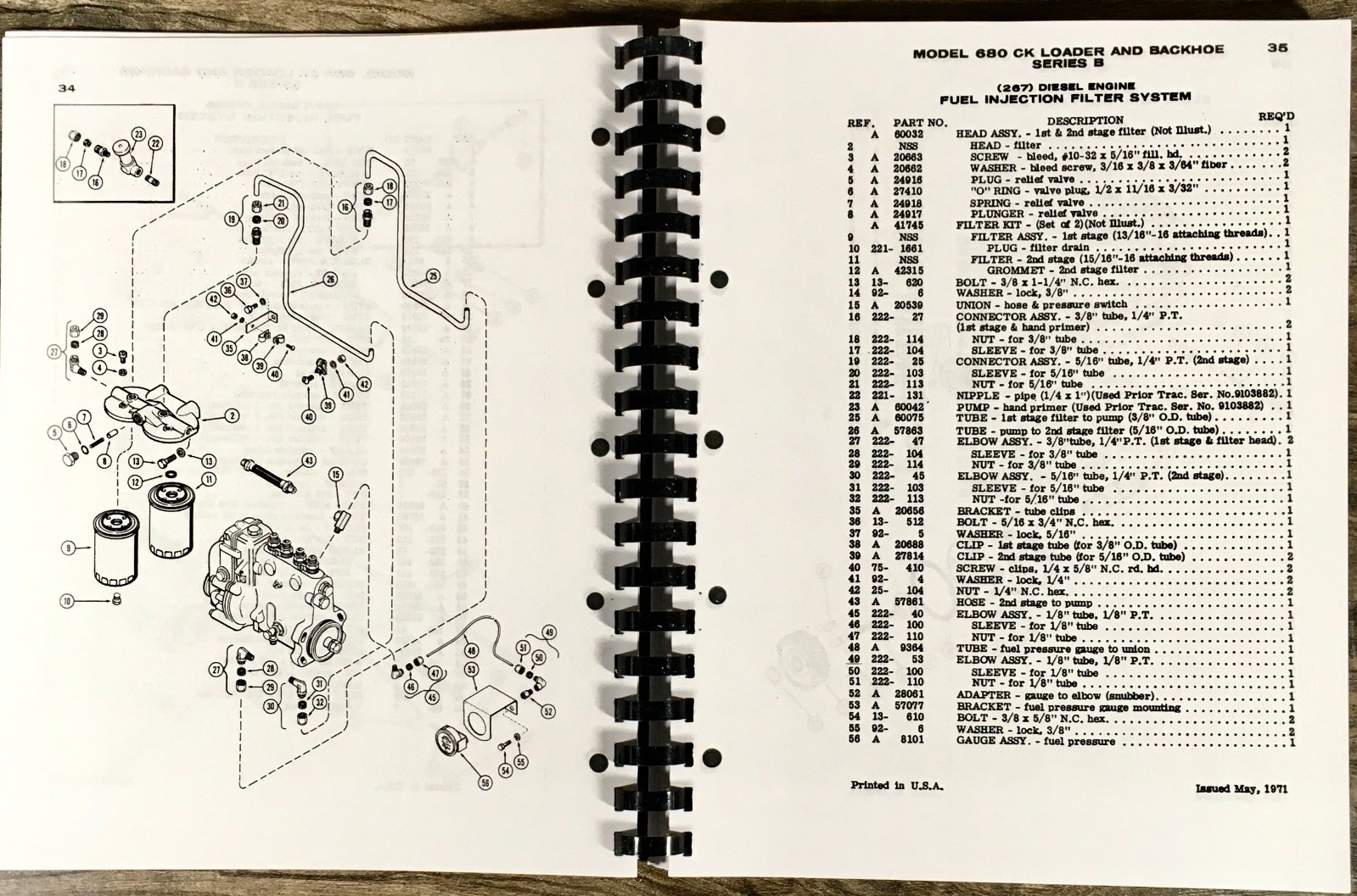 Case 680B 680Ck B Construction King Loader Backhoe Parts Manual Catalog - Image 9