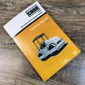 Case 752 Vibrating Self-Propelled Roller Operators Manual Owners Book