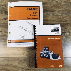 Case 721 Wheel Loader Manual Parts Catalog Operators Owners Set Assembly Book