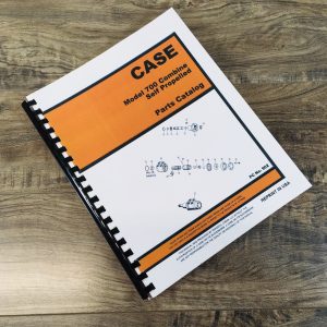 Case 700 Self Propelled Combine Parts Manual Catalog Assembly Schematic Views
