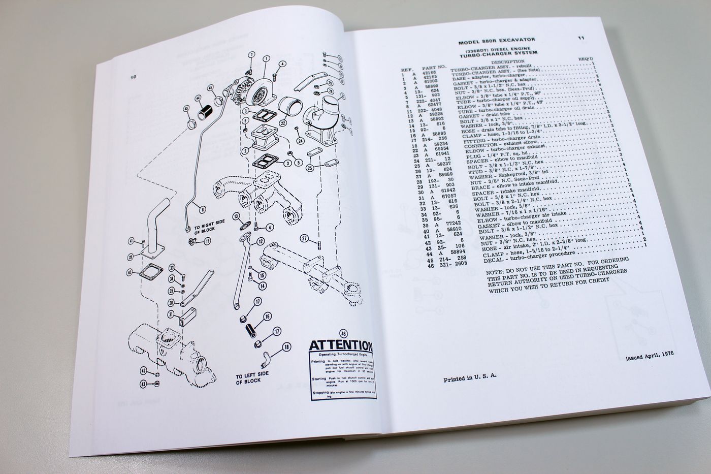 Case 880R Wheel Excavator Parts Manual Catalog Exploded Views Assembly - Image 3