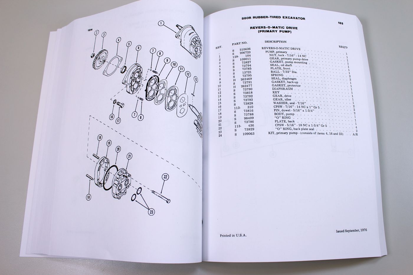 Case 880R Wheel Excavator Parts Manual Catalog Exploded Views Assembly - Image 5