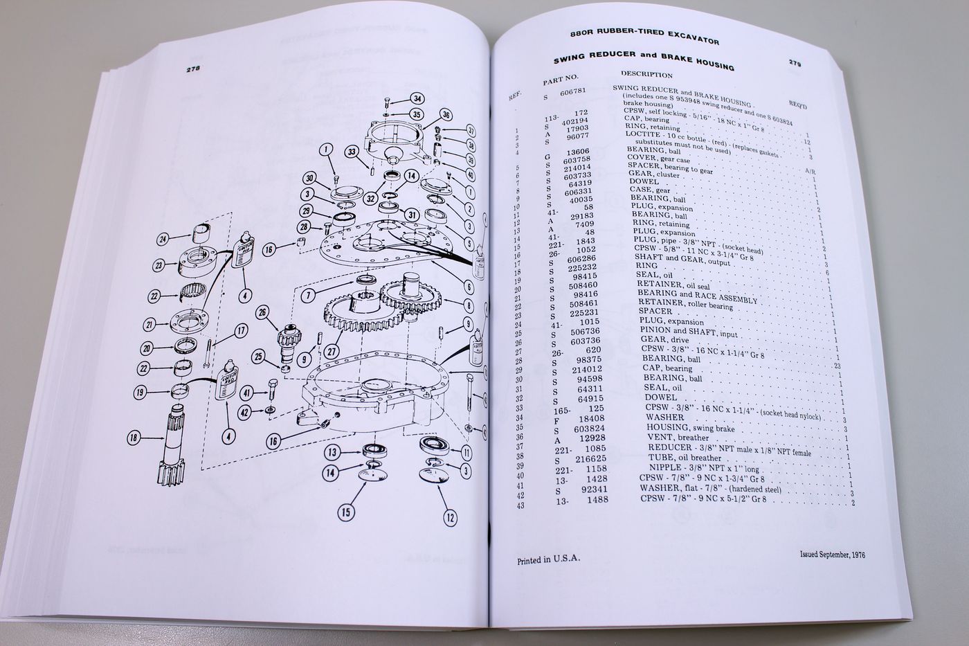 Case 880R Wheel Excavator Parts Manual Catalog Exploded Views Assembly - Image 6
