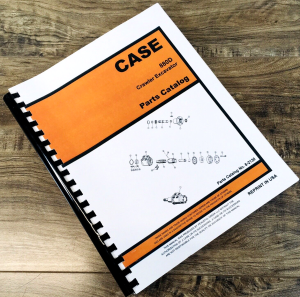 Case 880D Crawler Track Excavator Parts Manual Catalog Exploded Views Assembly