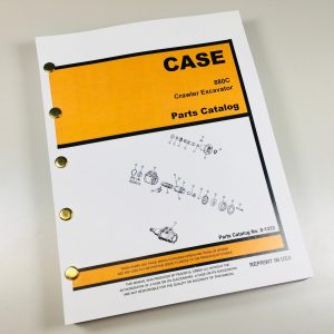 Case 880C Crawler Track Excavator Parts Manual Catalog Exploded Views Assembly