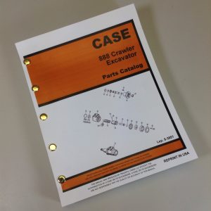 Case 888 Crawler Track Excavator Parts Manual Catalog Exploded Views 15201-15342