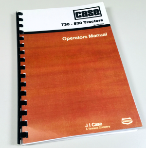 Case 830 831 832 833 Tractor Operators Owners Manual Book Serials 822900 And Up