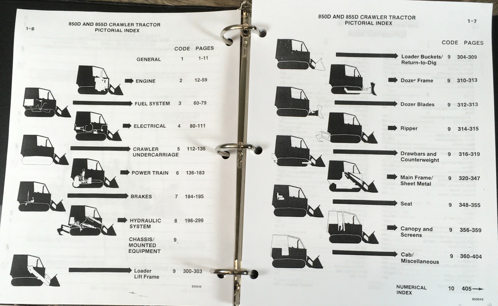 Case 850D 855D Crawler Tractor Service Manual Parts Catalog Operators Owners Set - Image 2