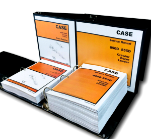 Case 850D 855D Crawler Tractor Service Manual Parts Catalog Shop Repair Set