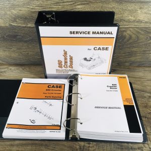 Case 850 Crawler Dozer Loader Service Manual Set Parts S/N Prior To 7073469