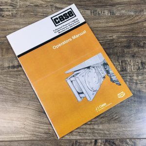 Case 9 19 General Purpose Logging Winch For 450 Crawler Operators Manual Owners