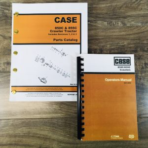 Case 855C Crawlers Tractor Parts Catalog Operators Manual Owners Set Assembly