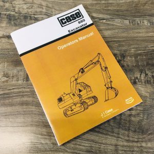 Case 880 Excavator Operators Manual Owners Book Maintenance Adjustments More