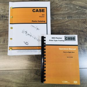Case 900 Planter Plate Type Trailing 4 & 8 Row Operators Parts Manual Set Owners