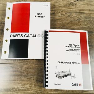 Case IH 900 Planter Unit Plate Type Central Drive Operators Parts Manual Set