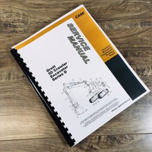 Case Drott 50D Crawler Excavator Service Technical Repair Manual
