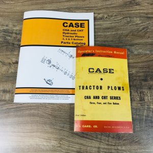 Case Cha Cht Hydrulic Tractor Plows Parts Catalog Operators Manual 3 4 5 Bottom