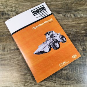 Case W9 Series B W9B Gasoline Unit Loader Operators Manual Owners Maintenance