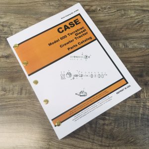 Case Terratrac 600 Crawler Tractor Dozer Loader Parts Manual Catalog