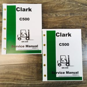 Clark C500-H40 C500-H45 Forklift Service Repair Shop Manual C500H40 C500H45